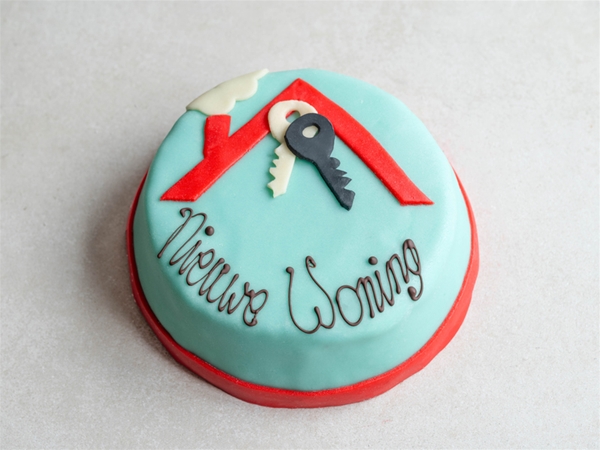 Marsepeintaart Nieuwe Woning