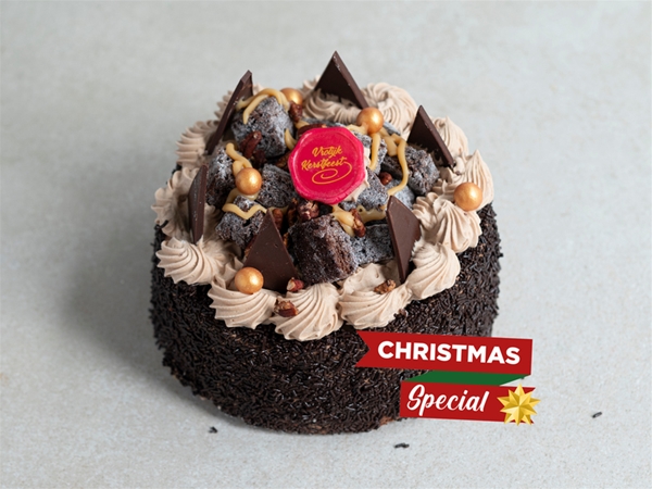 Santa's Caramel Brownie