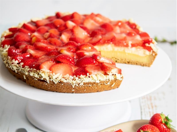 Aardbeienvlaai